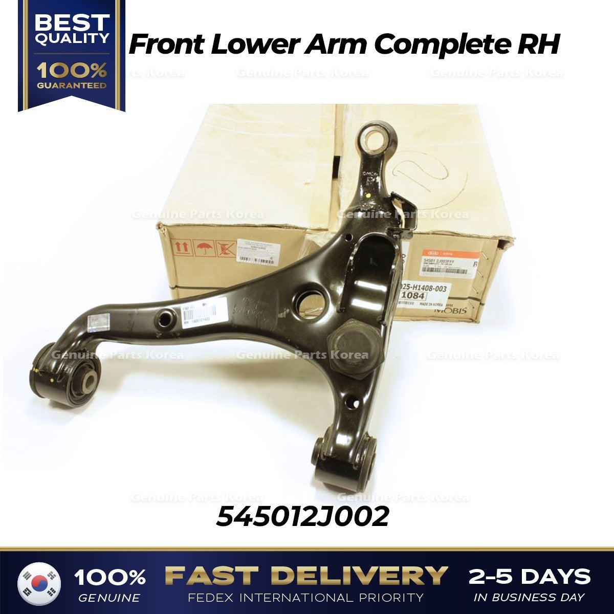 Genuine Front Lower Arm Complete RH 545012J002 for Kia Borrego