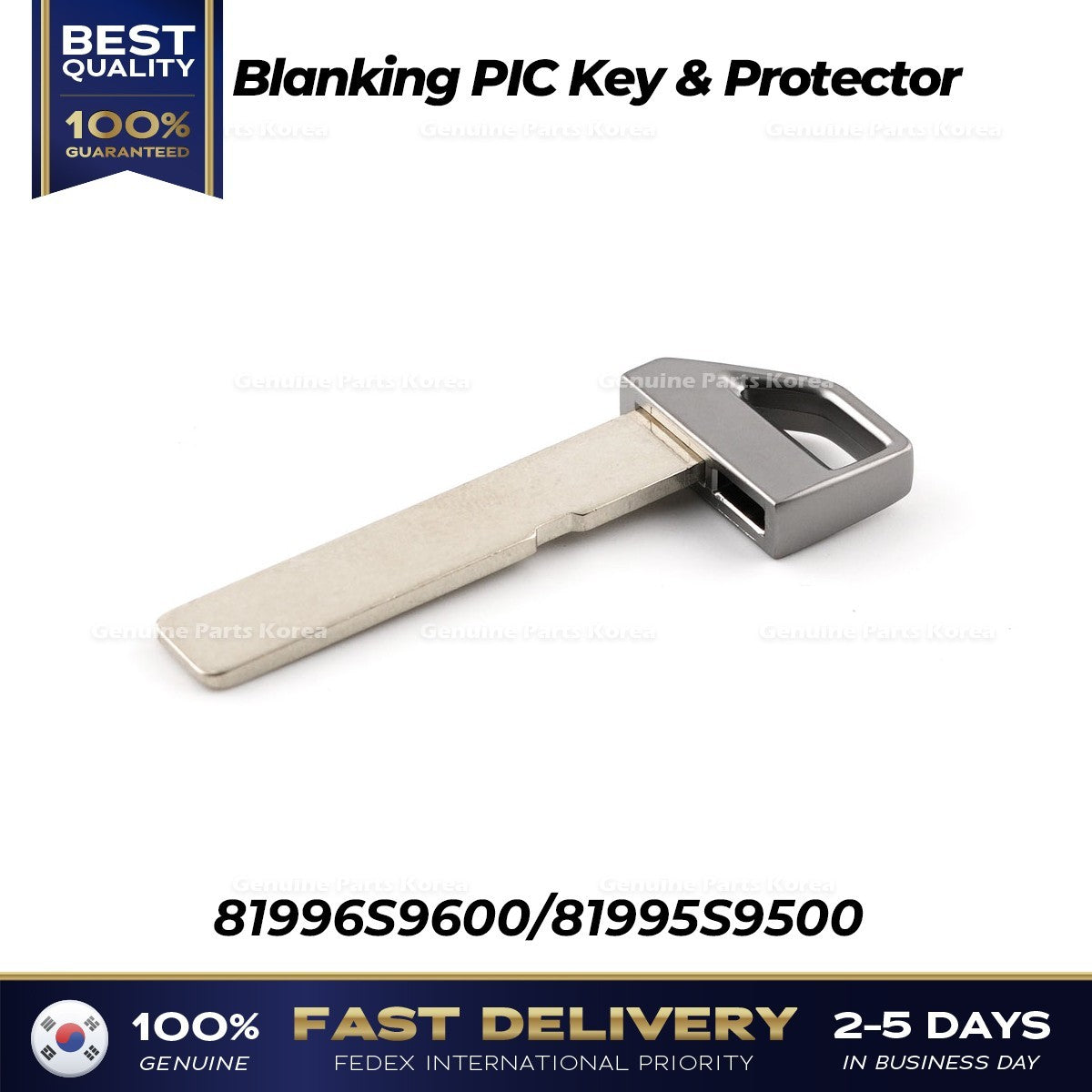 Genuine Blanking PIC Key & Protector 81996S9600 for Kia K5 Sorento
