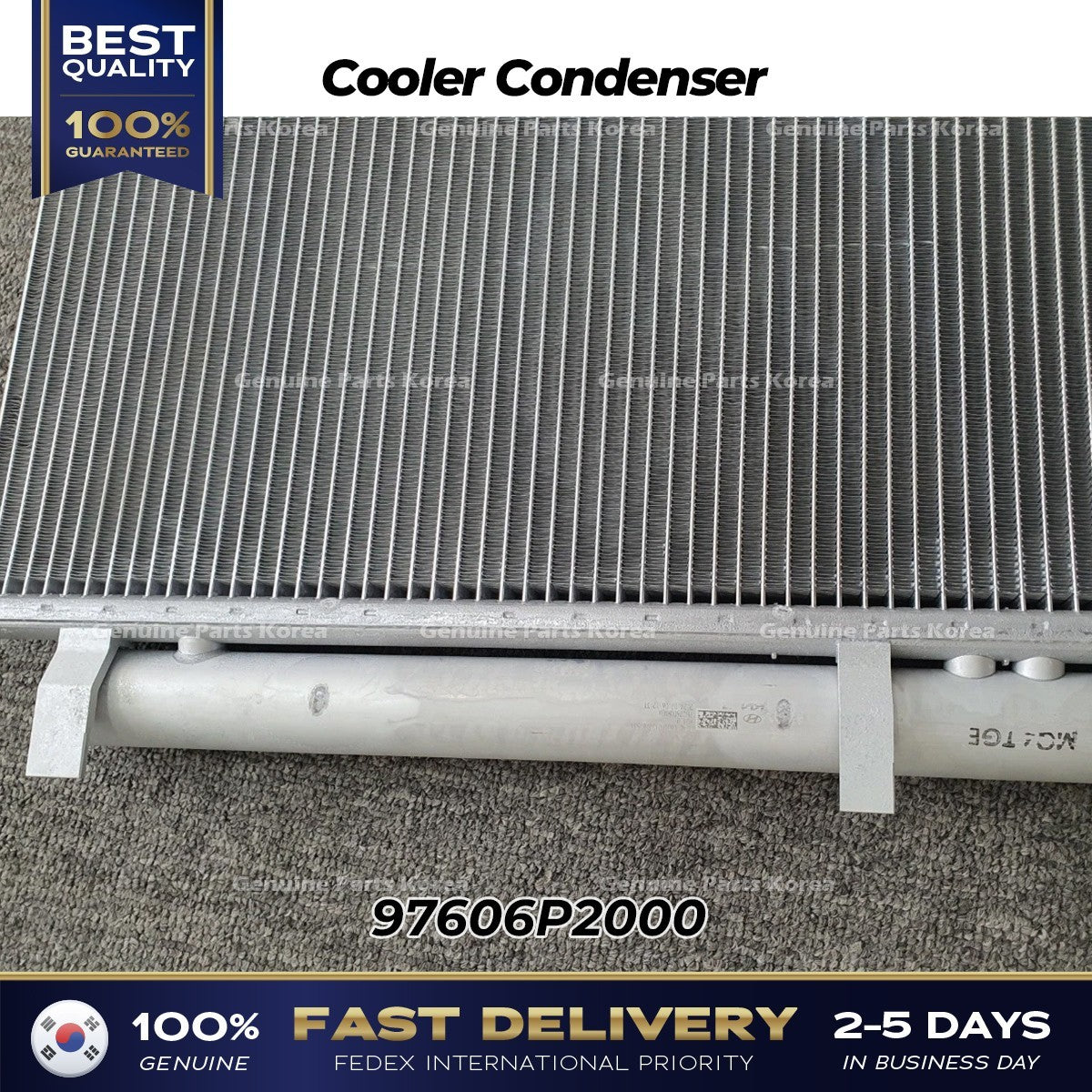 Genuine Cooler Condenser 97606P2000 for Hyundai Santa Fe Kia Sorento