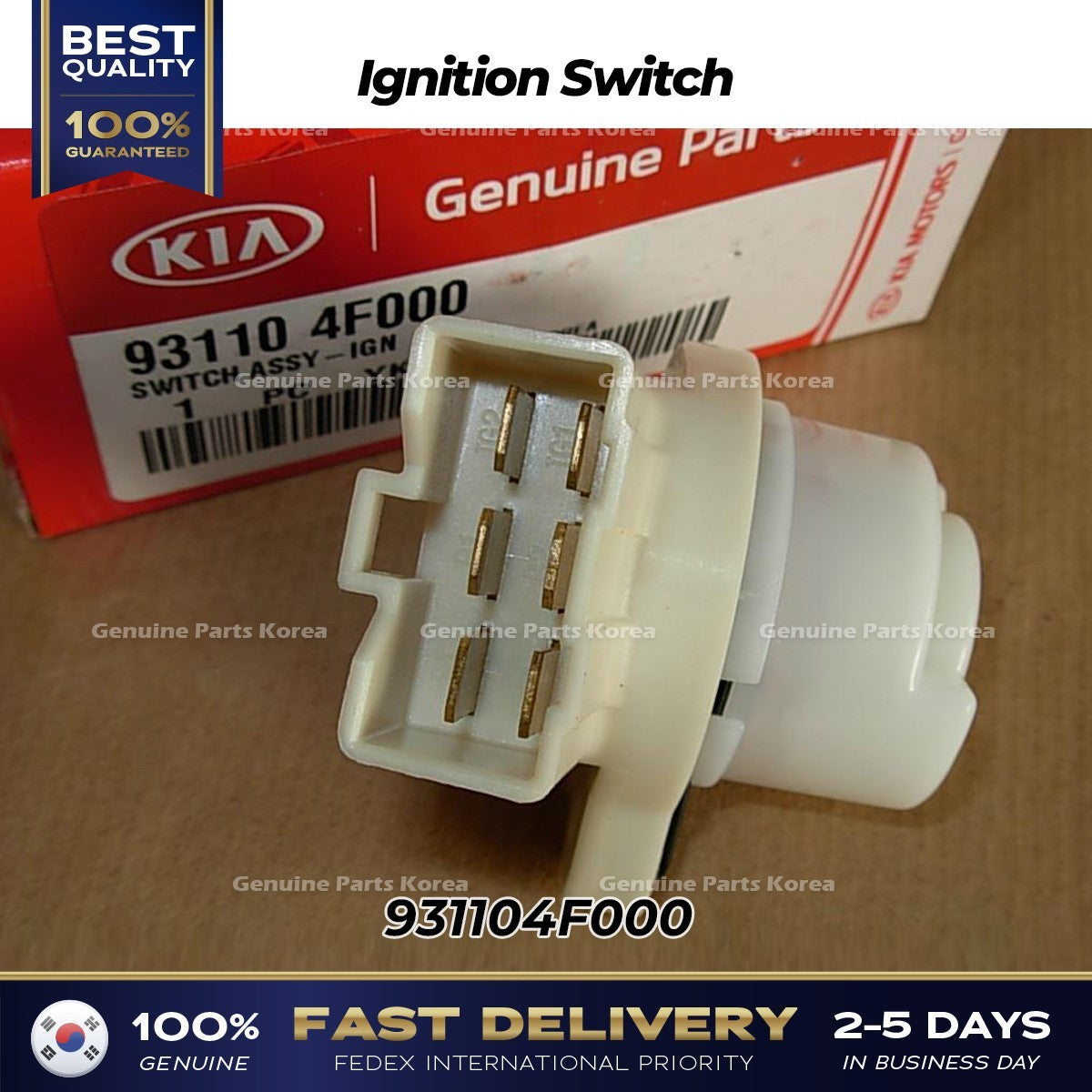 Genuine Ignition Switch 931104F000 for Hyundai H100 Porter II
