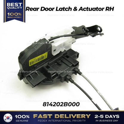 Genuine Rear Door Latch & Actuator RH 814202B000 for Hyundai Santa Fe