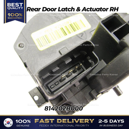 Genuine Rear Door Latch & Actuator RH 814202B000 for Hyundai Santa Fe