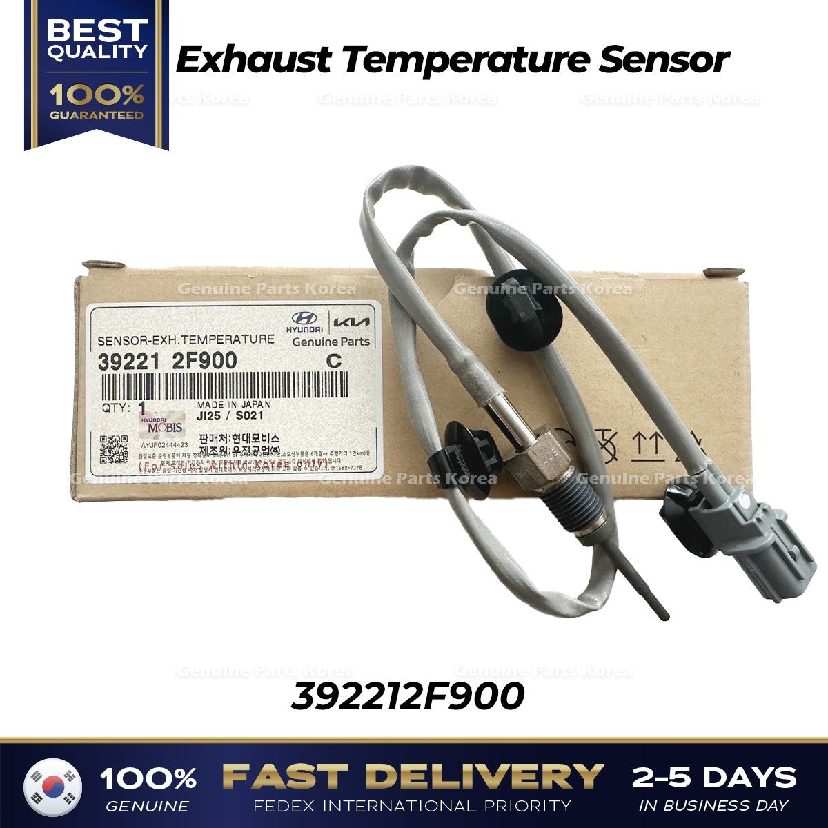 Genuine Exhaust Temperature Sensor 392212F900 for Hyundai Staria Palisade