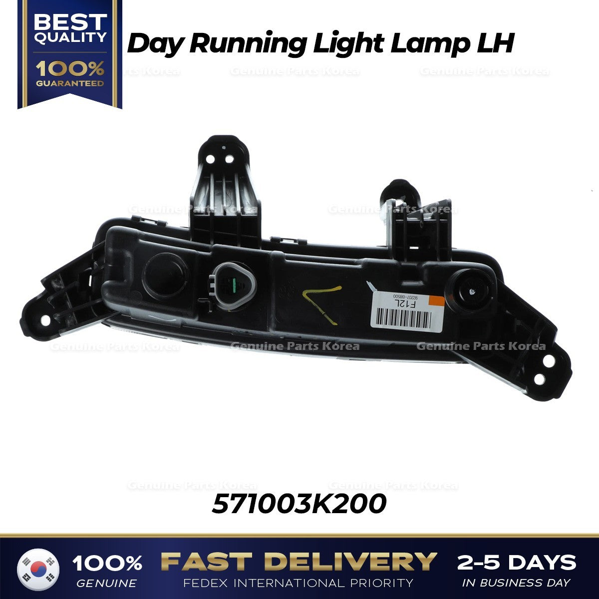 Genuine Day Running Light Lamp LH 92207B8500 for Hyundai Santa Fe