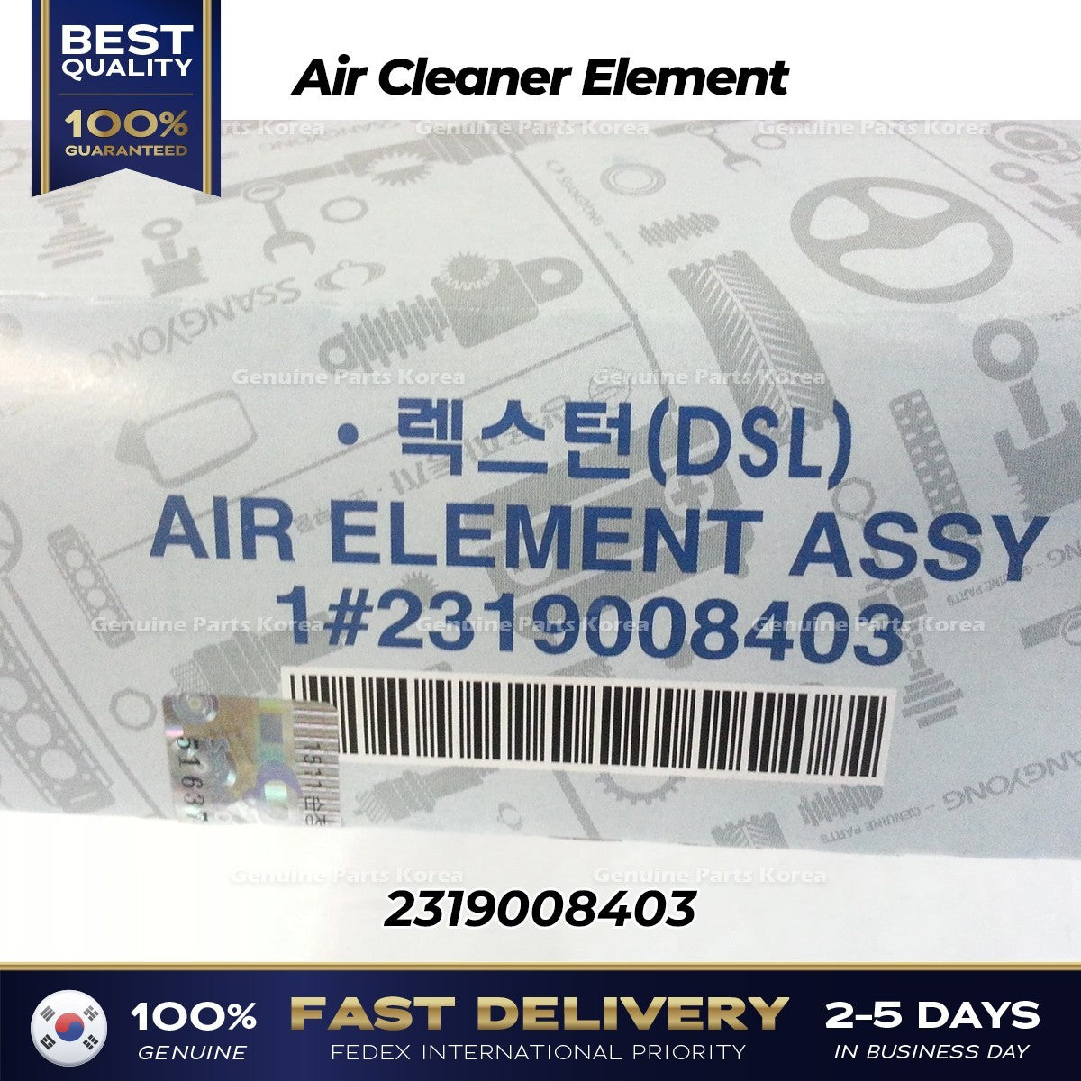 Genuine Air Cleaner Element 2319008403 for Ssangyong Rexton
