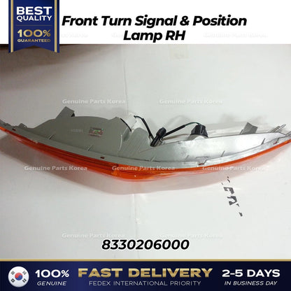 Genuine Front Turn Signal & Position Lamp RH 8330206000 for Ssangyong Korando