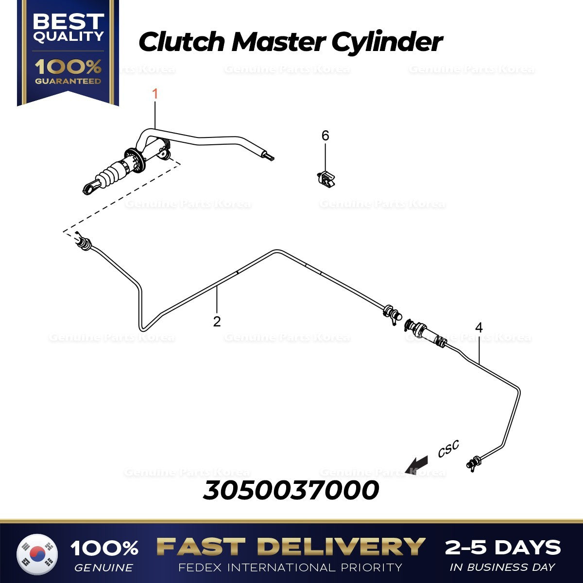 Genuine Clutch Master Cylinder 3050037000 for Ssangyong Tivoli