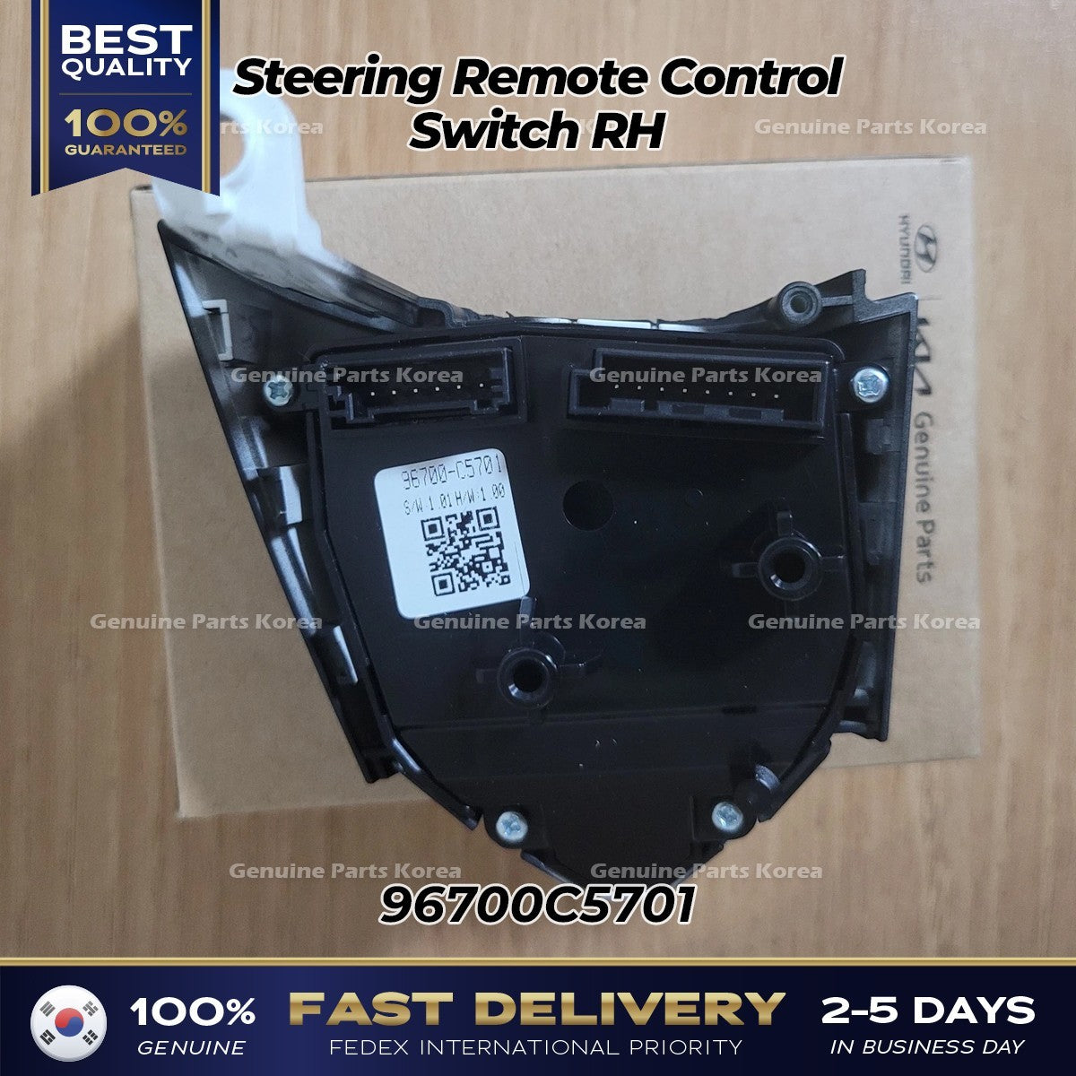 Genuine Steering Remote Control Switch RH 96700C5701 for Kia Sorento