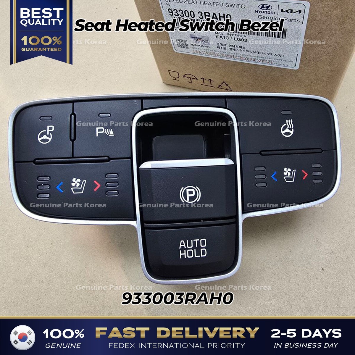 Genuine Seat Heated Switch Bezel 933003RAH0 for Kia Cadenza