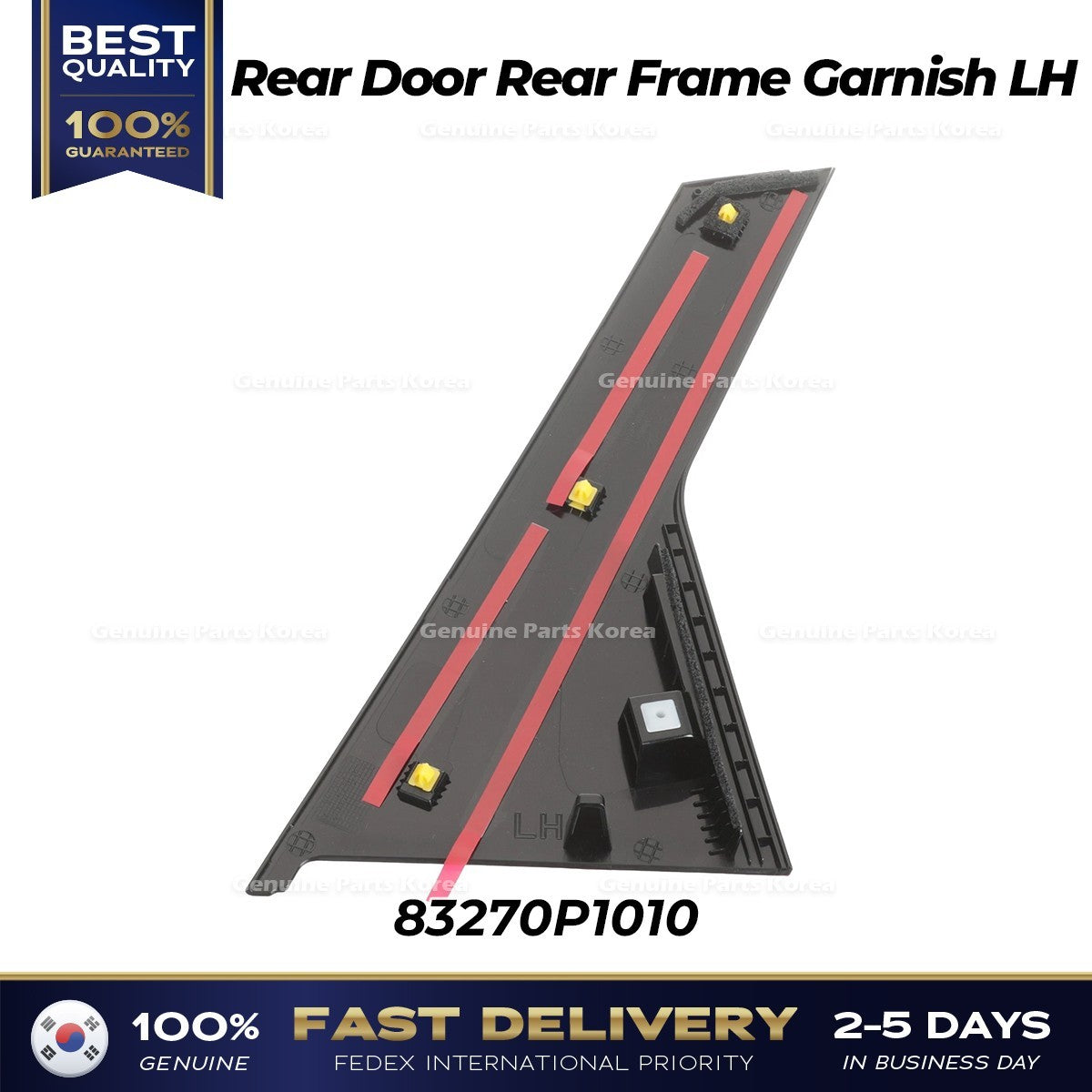 Genuine Rear Door Rear Frame Garnish LH 83270P1010 for Kia Sportage