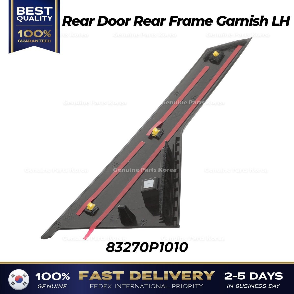 Genuine Rear Door Rear Frame Garnish LH 83270P1010 for Kia Sportage