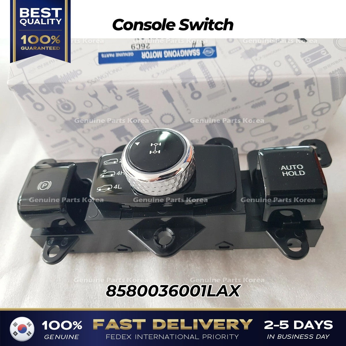 Genuine Console Switch 8580036001LAX for Ssangyong Rexton G4