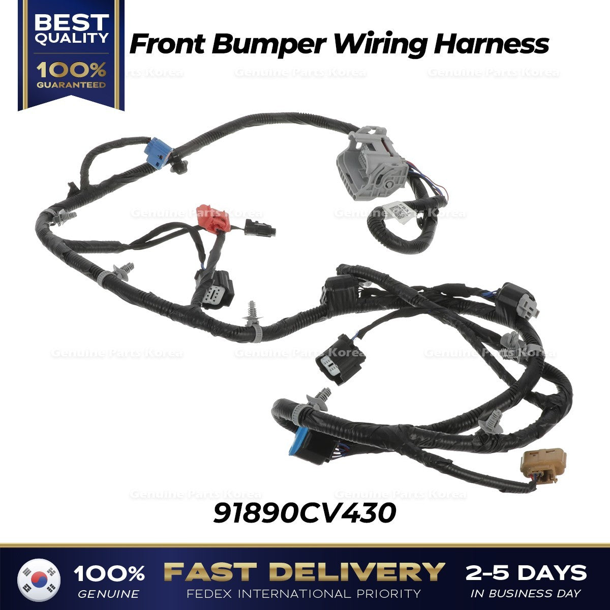 Genuine Front Bumper Wiring Harness 91890CV430 for Kia EV6