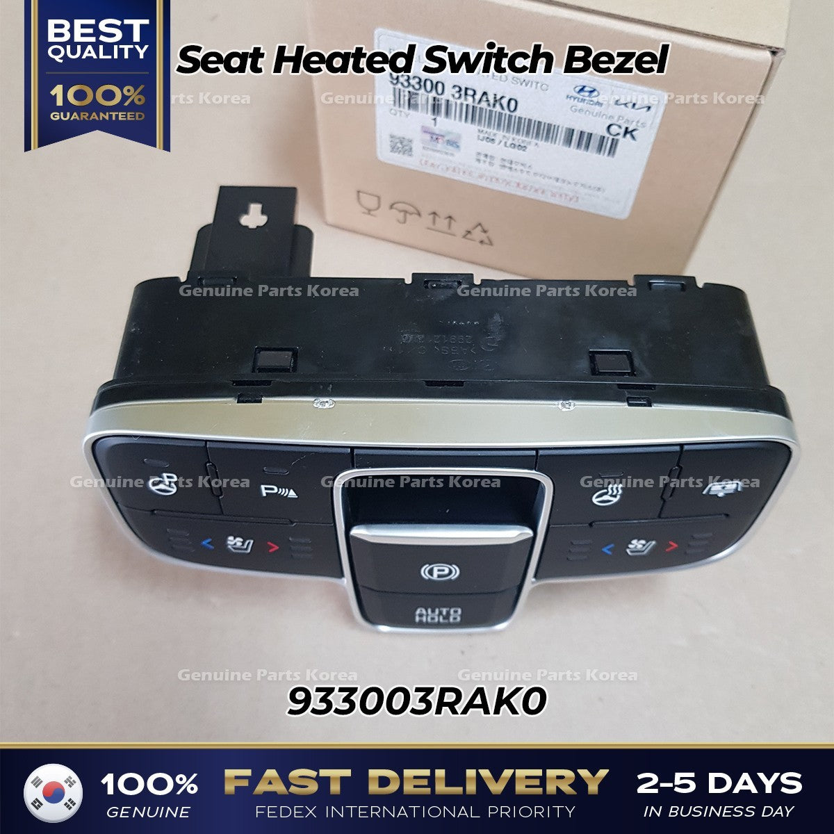 Genuine Seat Heated Switch Bezel 933003RAK0 for Kia Cadenza