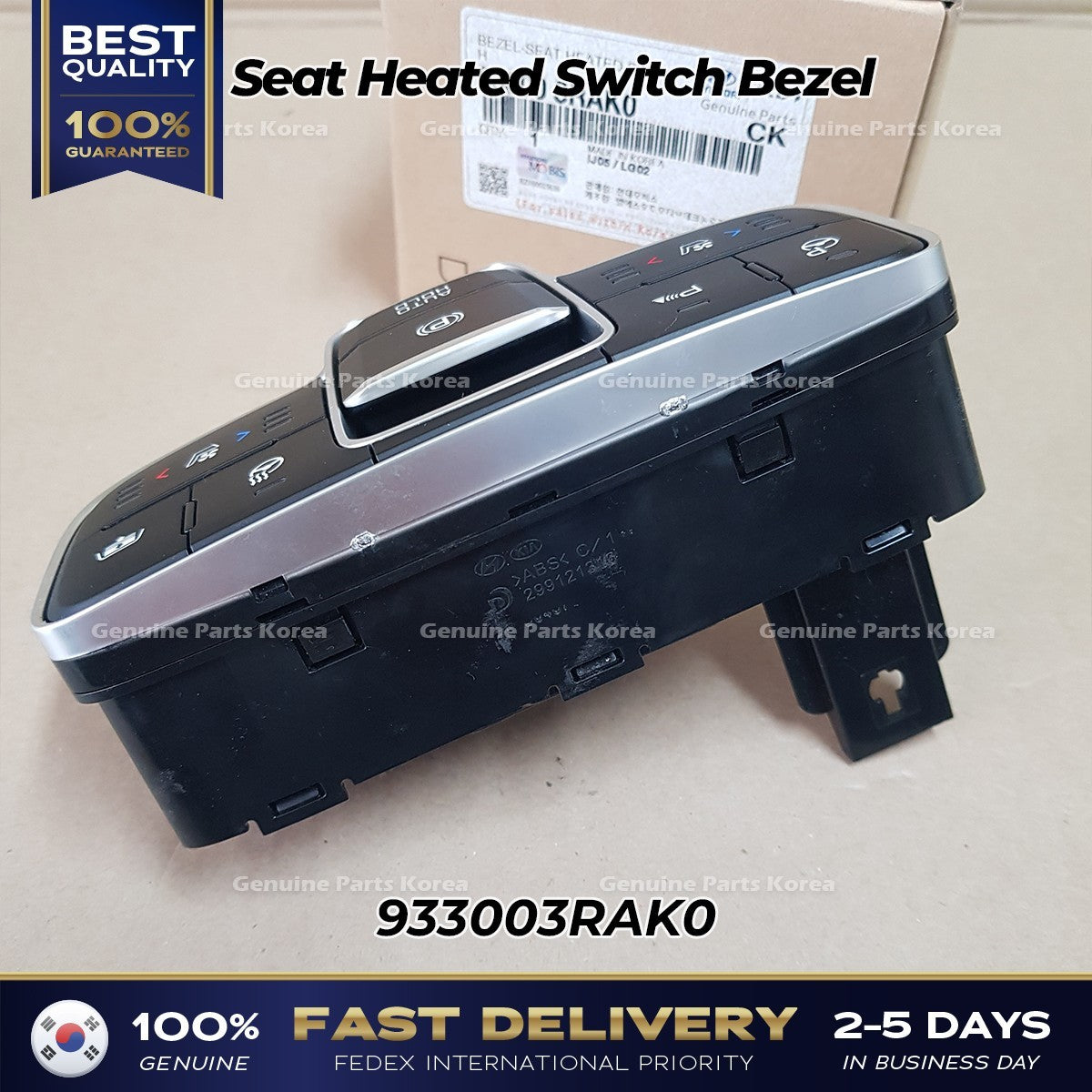 Genuine Seat Heated Switch Bezel 933003RAK0 for Kia Cadenza