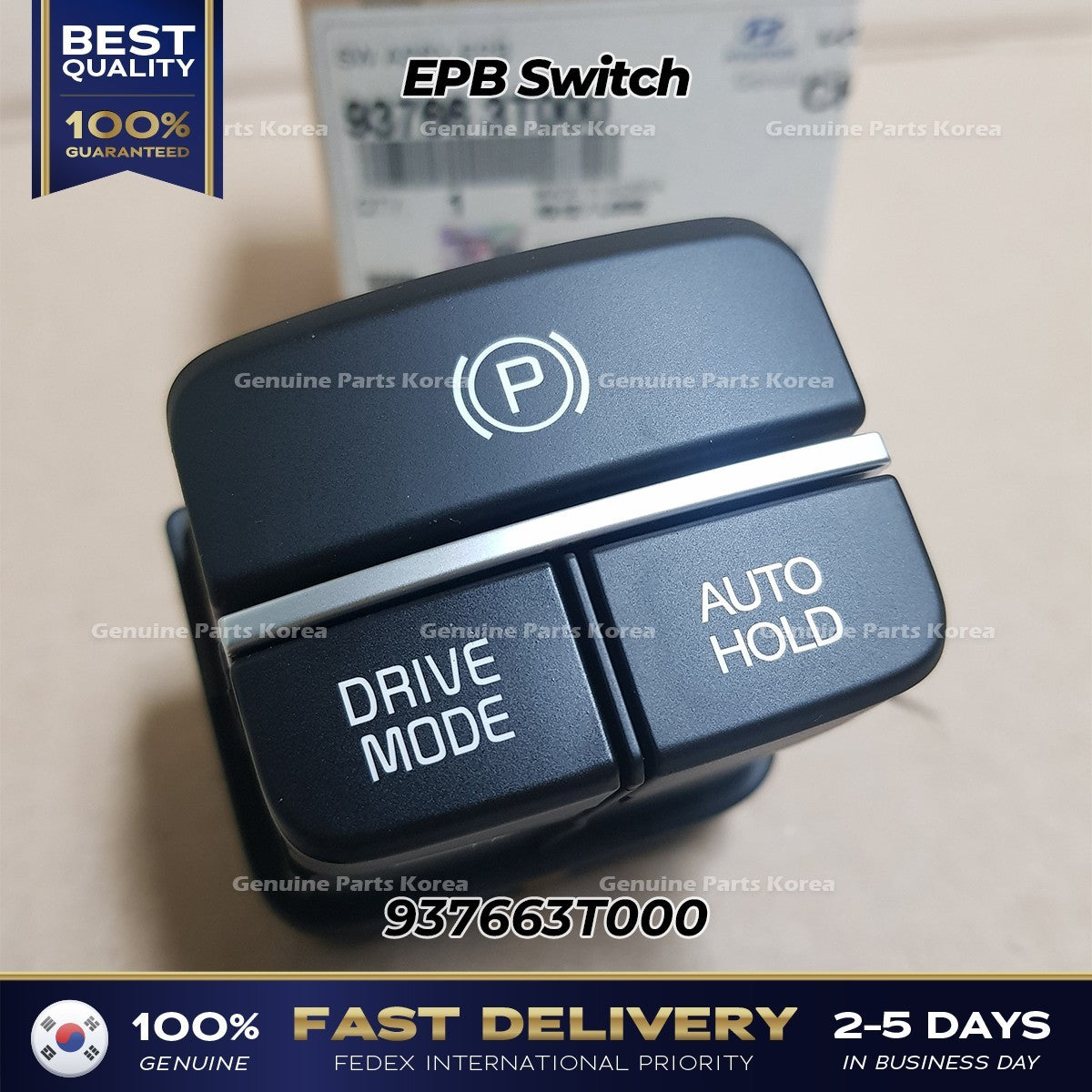 Genuine EPB Switch 937663T000 for Kia K900
