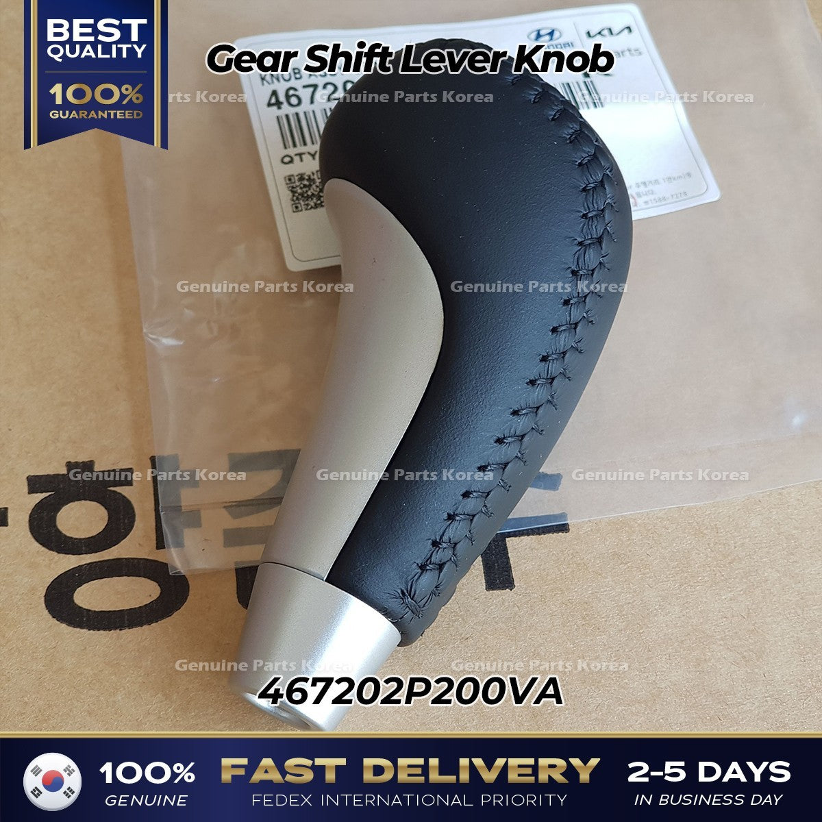 Genuine Gear Shift Lever Knob 467202P200VA for Kia Sorento