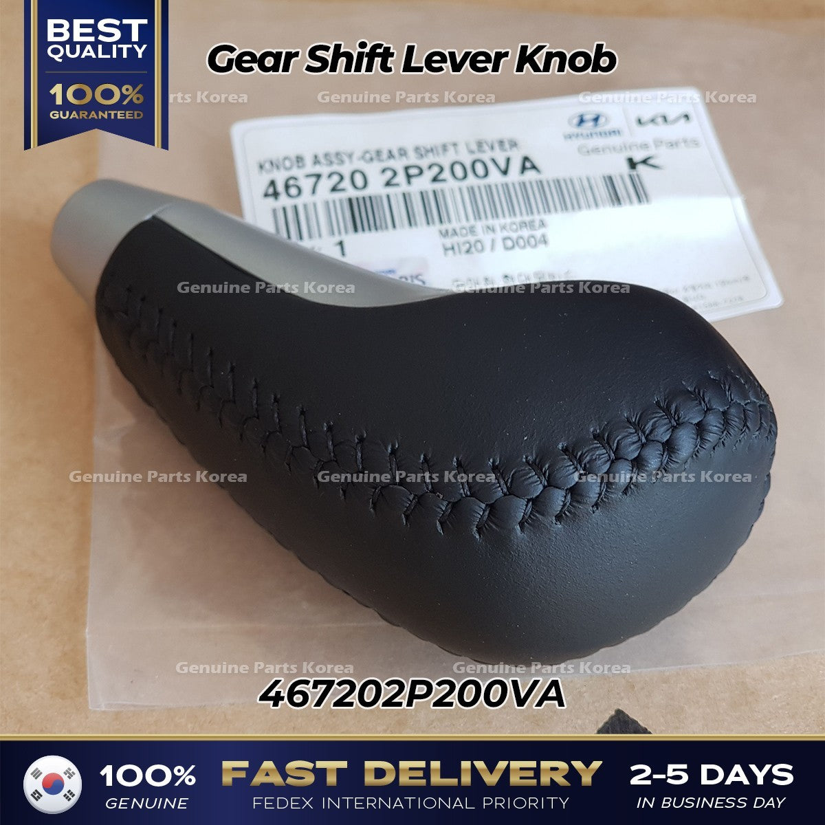 Genuine Gear Shift Lever Knob 467202P200VA for Kia Sorento