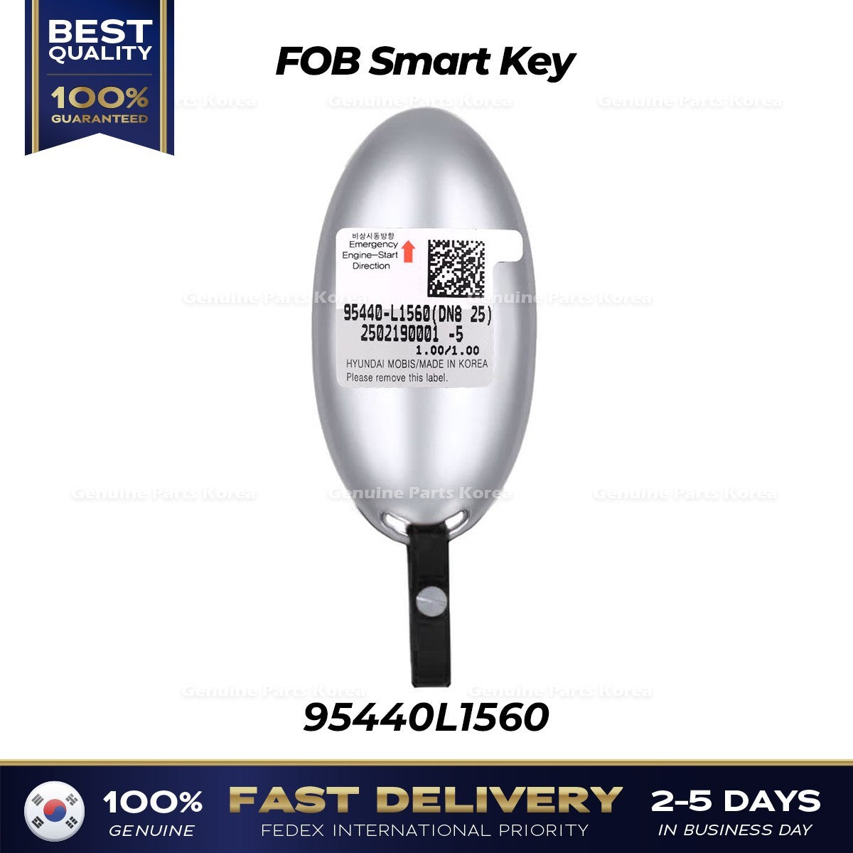 Genuine FOB Smart Key 95440L1560 for Hyundai Sonata