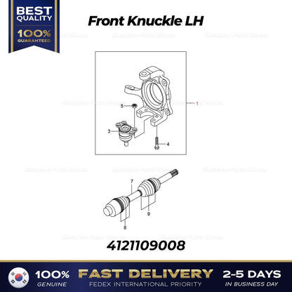 Genuine Front Knuckle LH 4121109008 for Ssangyong Korando Sports