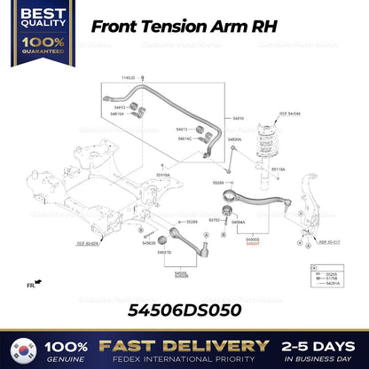 Genuine Front Tension Arm RH 54506DS050 for Hyundai Genesis Electrified GV70