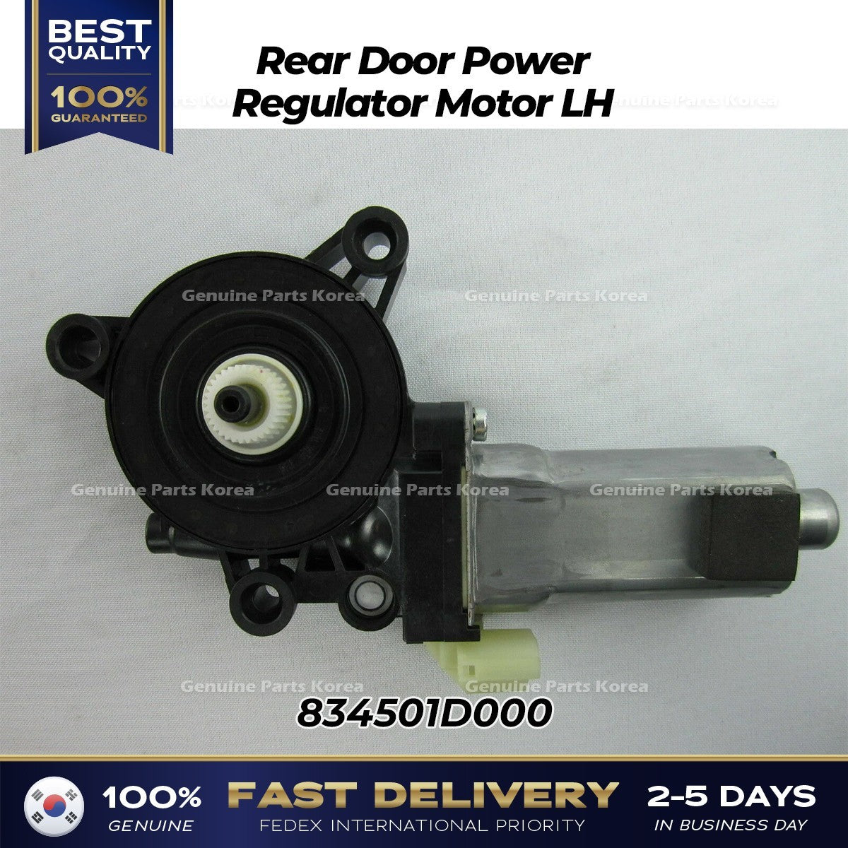 Genuine Rear Door Power Regulator Motor LH 834501D000 for Kia Rondo