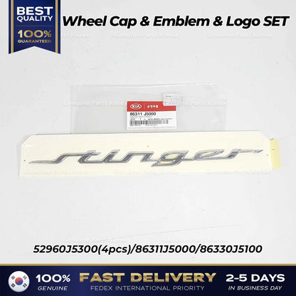 Genuine Wheel Cap & Emblem & Logo SET for Kia Stinger