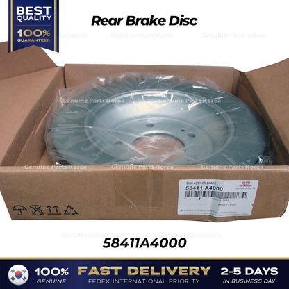 Genuine Rear Brake Disc 58411A4000 for Kia Carens Rondo