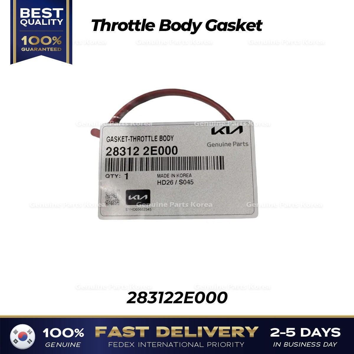 Genuine Throttle Body Gasket 283122E000 for Hyundai Elantra Kia Forte