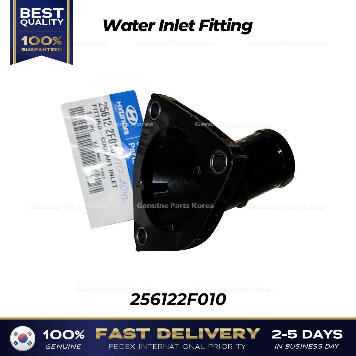Genuine Water Inlet Fitting 256122F010 for Hyundai Staria Palisade