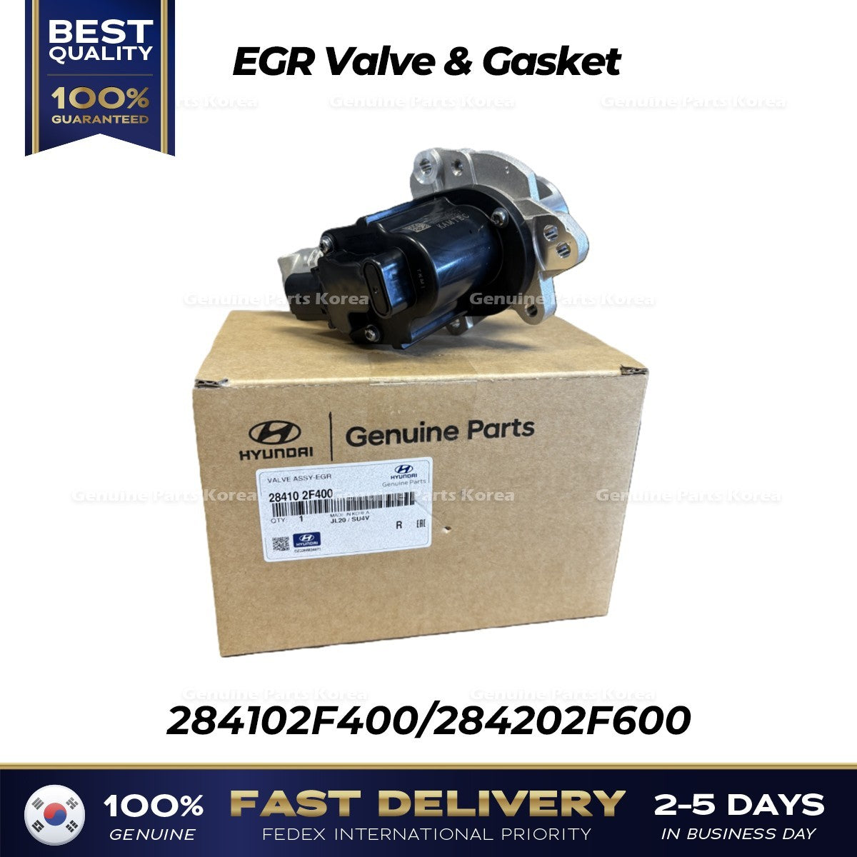 Genuine EGR Valve & Gasket 284102F400 for Hyundai Staria Palisade Kia Sorento