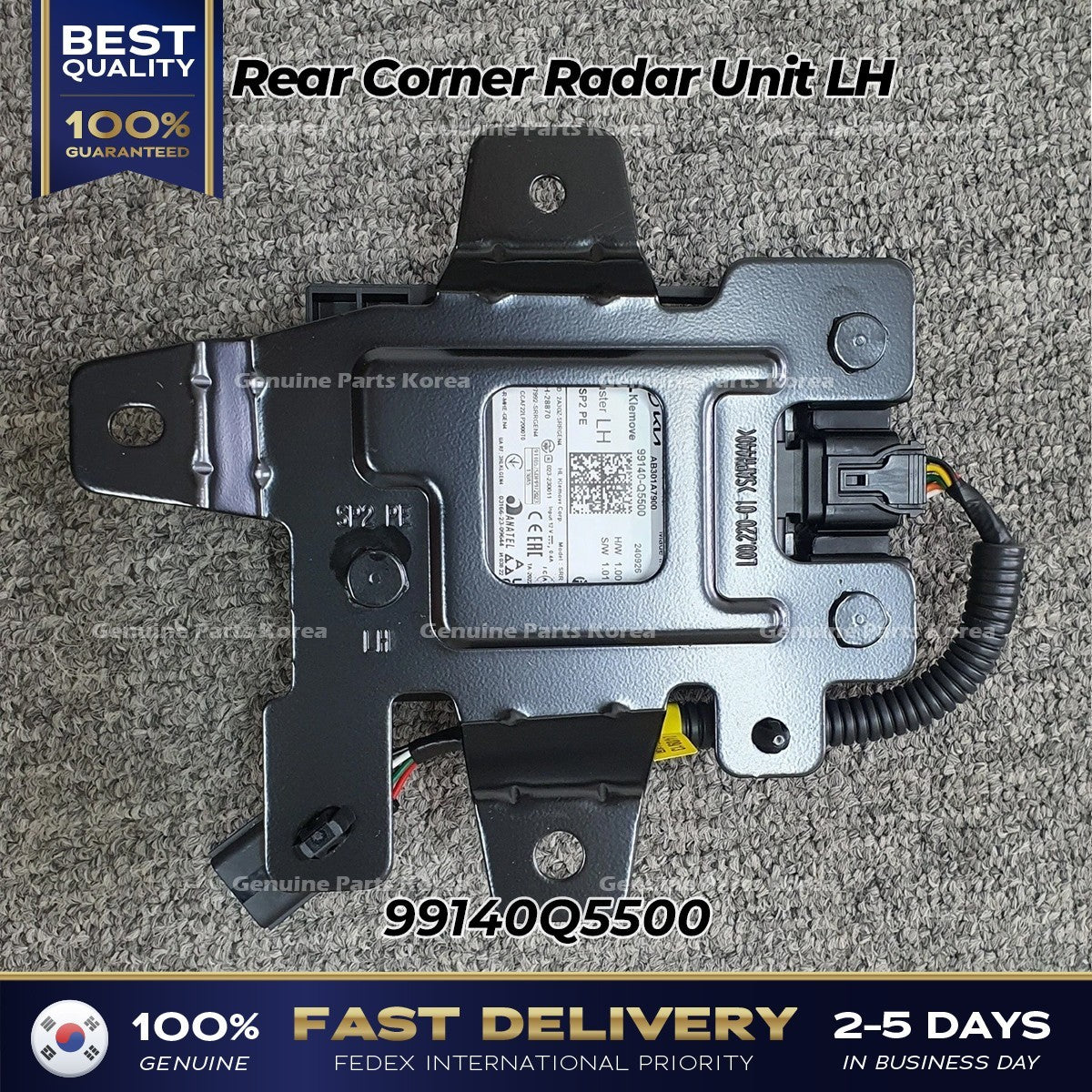 Genuine Rear Corner Radar Unit LH 99140Q5500 for Kia Seltos