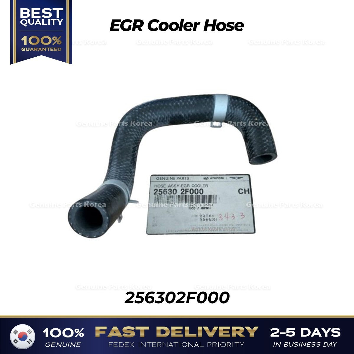 Genuine EGR Cooler Hose 256302F000 for Hyundai Santa Fe Kia Sorento