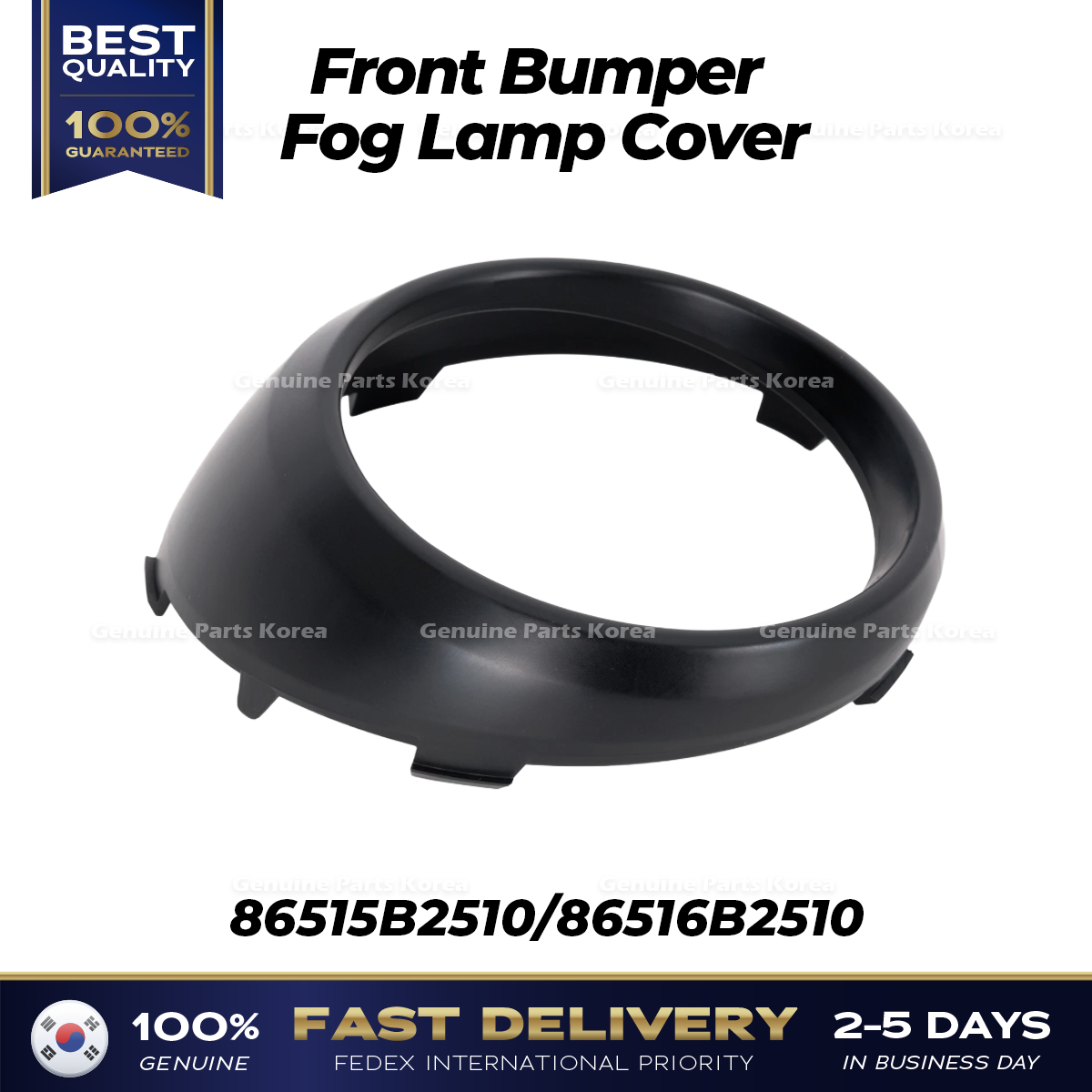 Genuine Front Bumper Fog Lamp Cover LH RH Set for Kia Soul