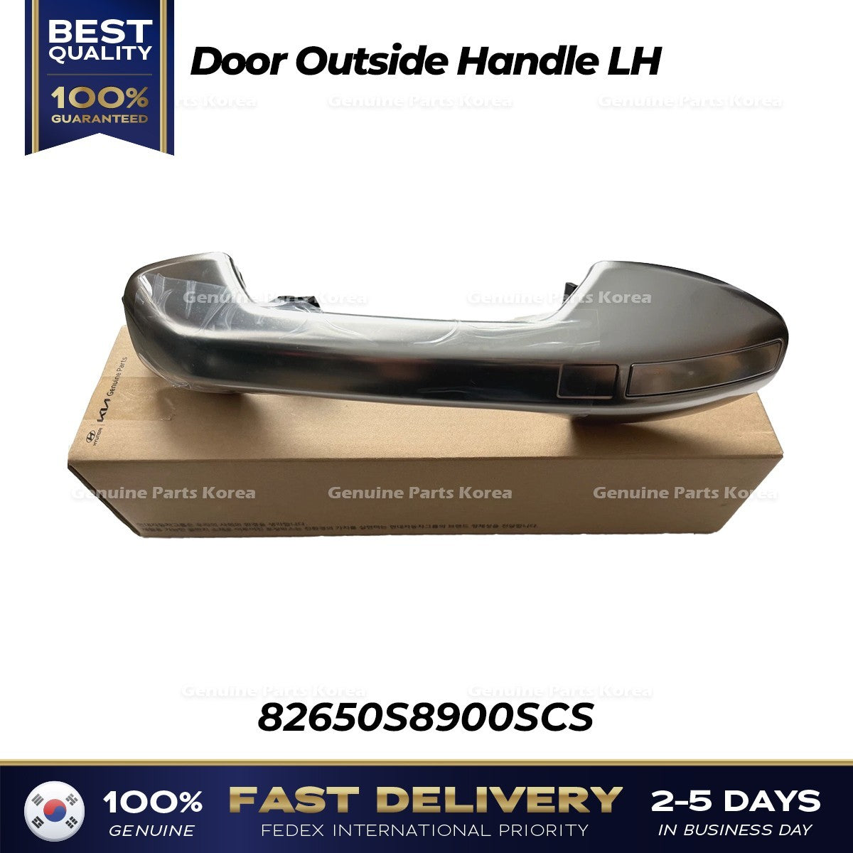 Genuine Door Outside Handle LH 82650S8900SCS for Hyundai Palisade