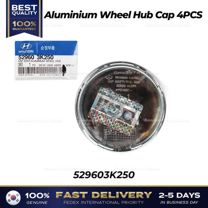 Genuine Aluminium Wheel Hub Cap 4PCS 529603K250 for Hyundai Azera Sonata