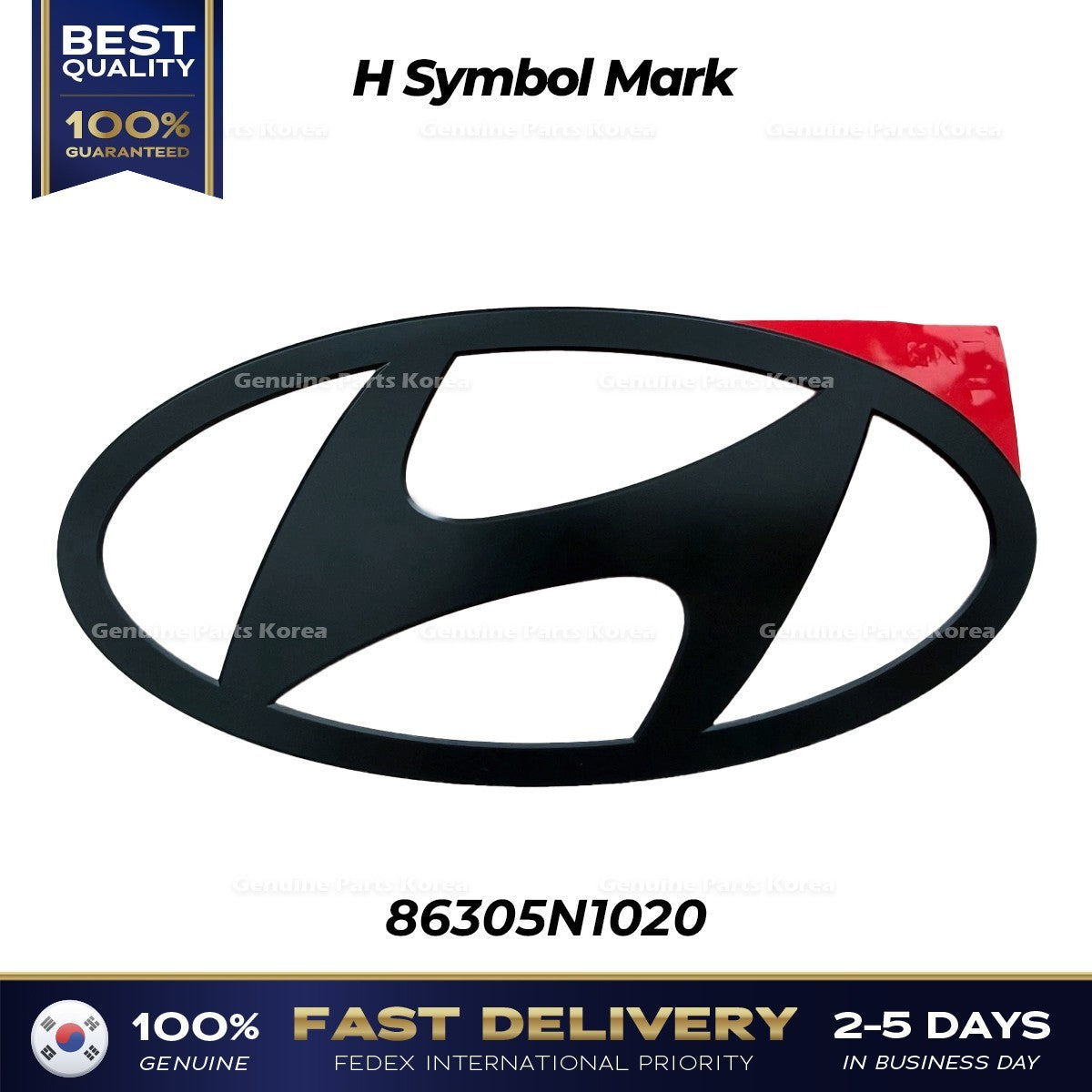 Genuine H Symbol Mark 86305N1020 for Hyundai Elantra N Ioniq 5