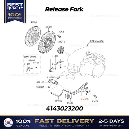 Genuine Release Fork 4143023200 for Hyundai Accent Elantra Kia Forte