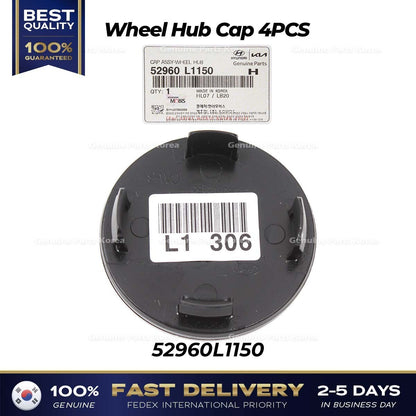 Genuine Wheel Hub Cap 4PCS 52960L1150 for Hyundai Elantra Ioniq Sonata