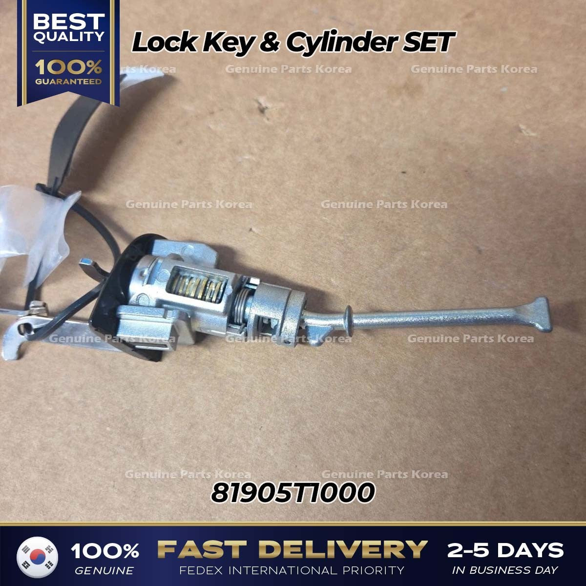 Genuine Lock Key & Cylinder SET 81905T1000 for Hyundai Genesis G80