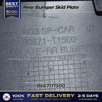 Genuine Rear Bumper Skid Plate 86671T1500 for Hyundai Genesis G80