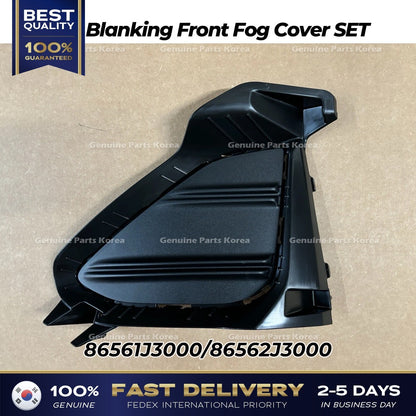 Genuine Blanking Front Fog Cover SET for Hyundai Veloster