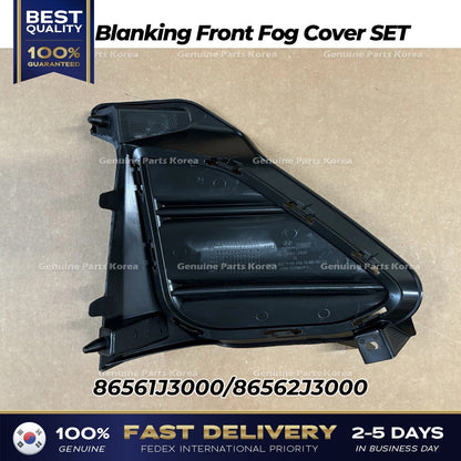 Genuine Blanking Front Fog Cover SET for Hyundai Veloster