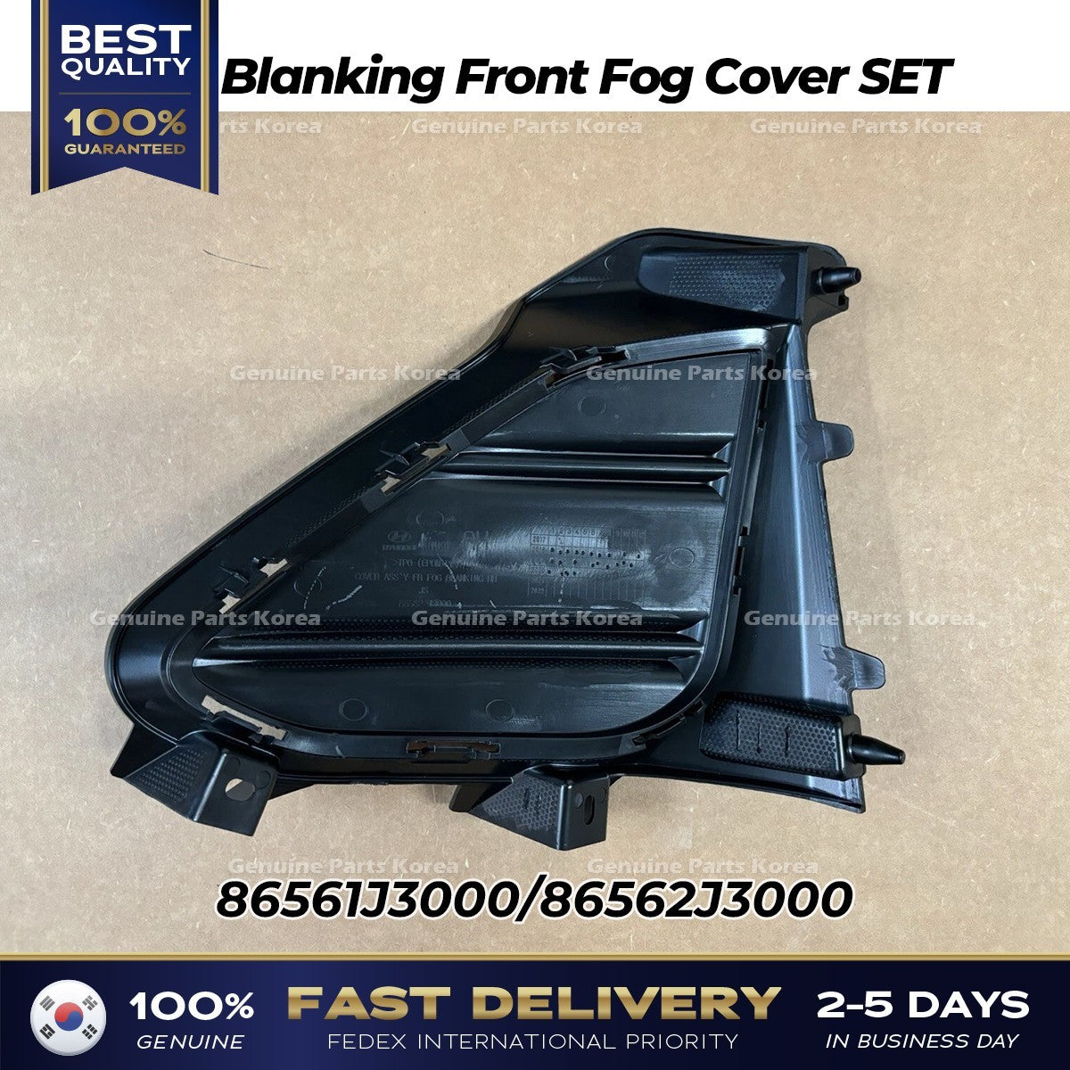 Genuine Blanking Front Fog Cover SET for Hyundai Veloster