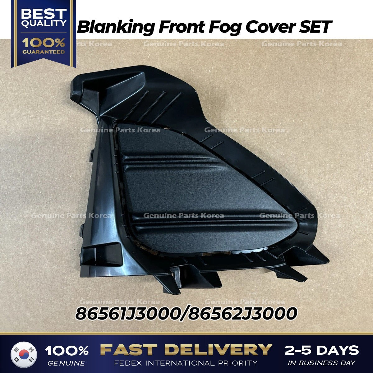 Genuine Blanking Front Fog Cover SET for Hyundai Veloster