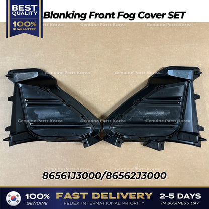 Genuine Blanking Front Fog Cover SET for Hyundai Veloster