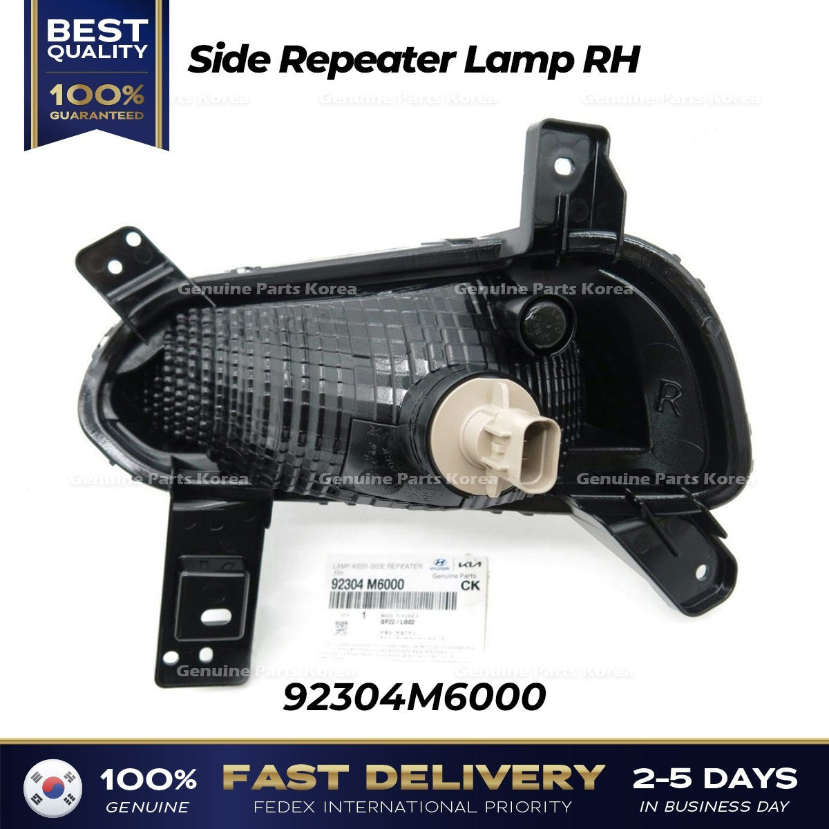 Genuine Side Repeater Lamp RH 92304M6000 for Kia Cerato Forte