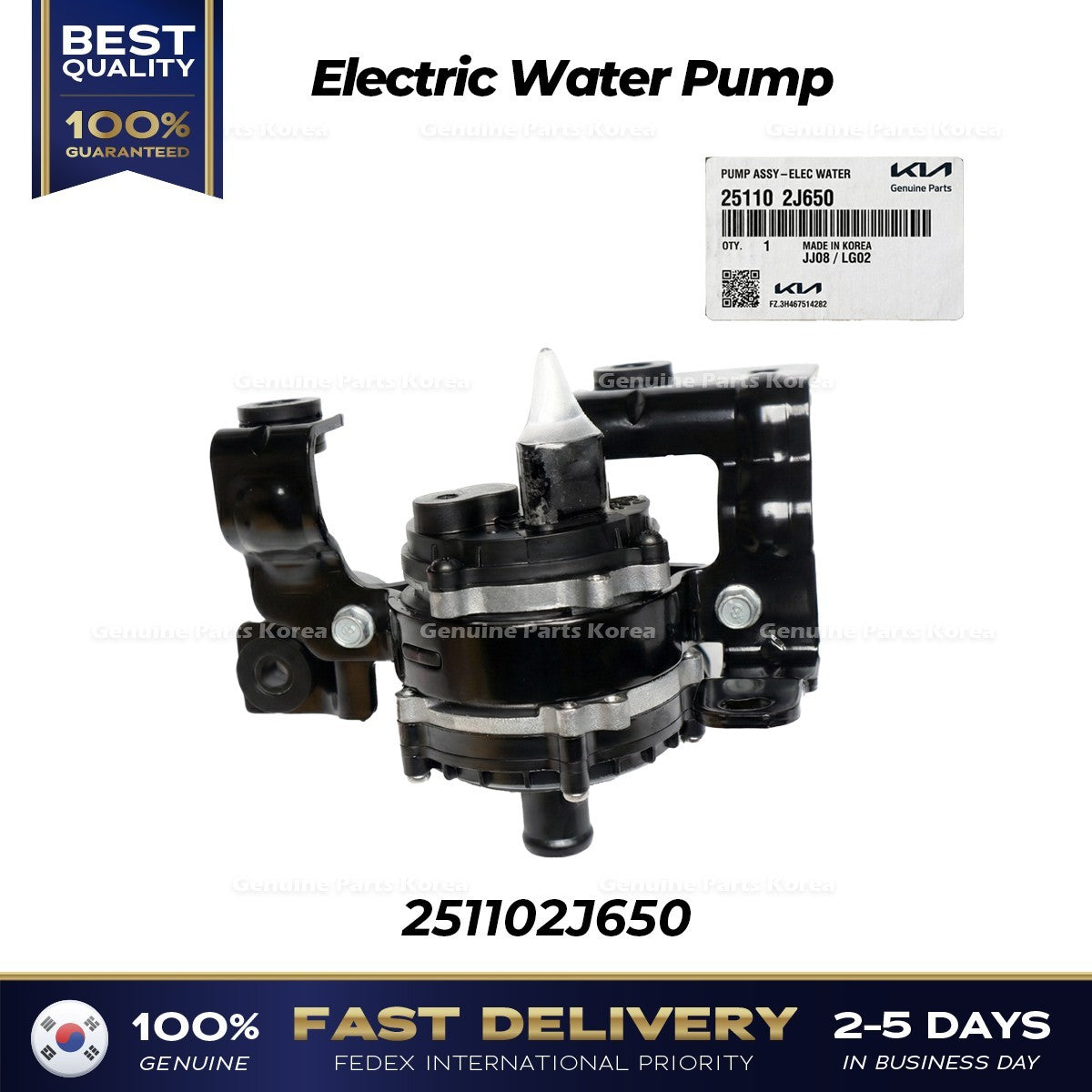 Genuine Electric Water Pump 251102J650 for Hyundai Sonata