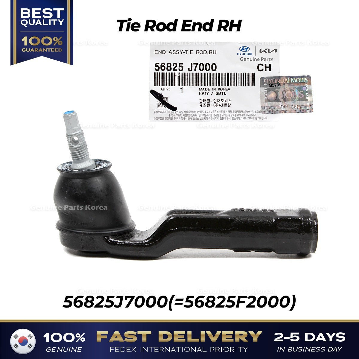 Genuine Tie Rod End RH 56825J7000 for Hyundai Elantra Kia Forte
