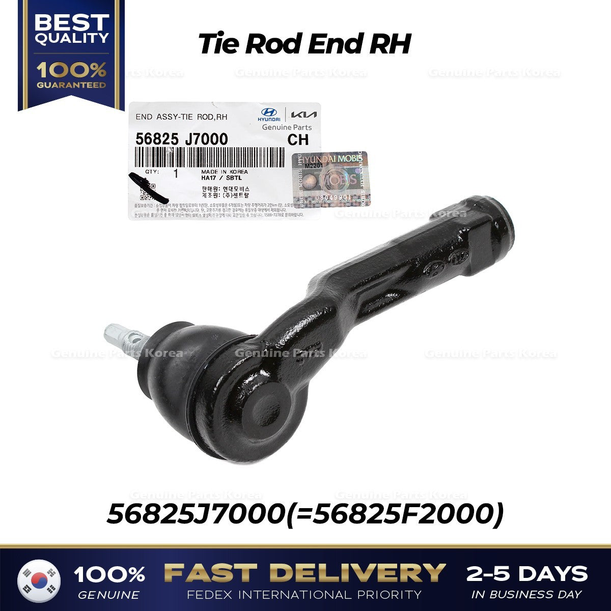 Genuine Tie Rod End RH 56825J7000 for Hyundai Elantra Kia Forte